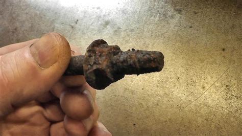 how to take out rusted shackle bolts that are factory